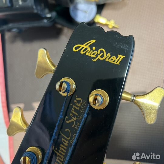 Aria Pro II CSB Black n gold japan бас гитара