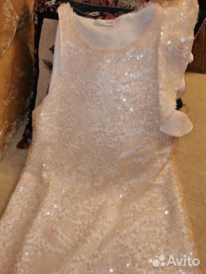 Платье с пайетками и свитер Zara