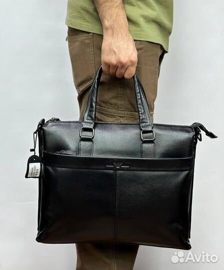 Armani сумка кожаная под документы
