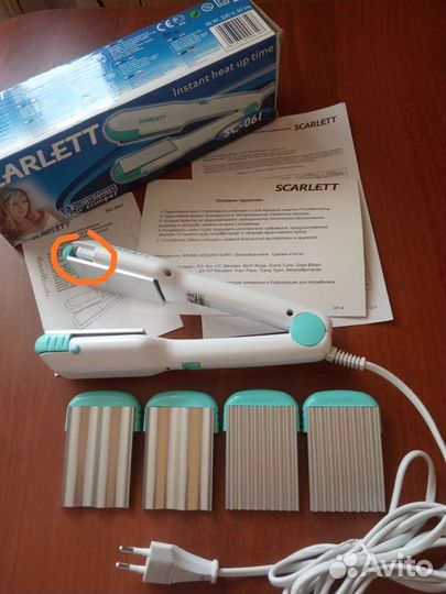 Щипцы для волос и расчестка для выпрямления Avon