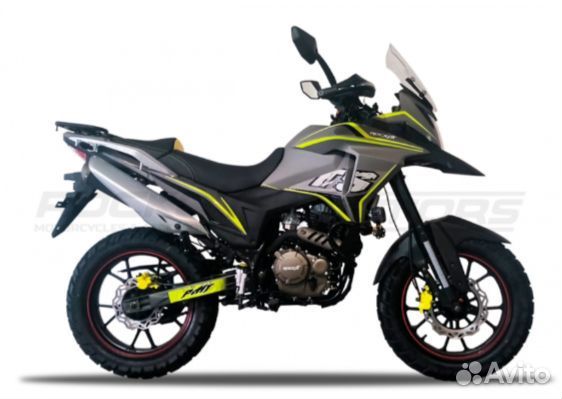 Мотоцикл турэндуро rockot dakar 250 серый/зеленый