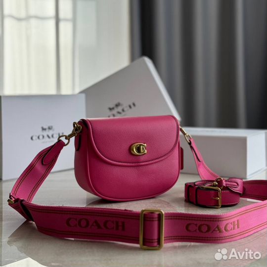 Сумка Coach натуральная кожа