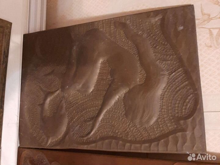Картина медная чеканка СССР