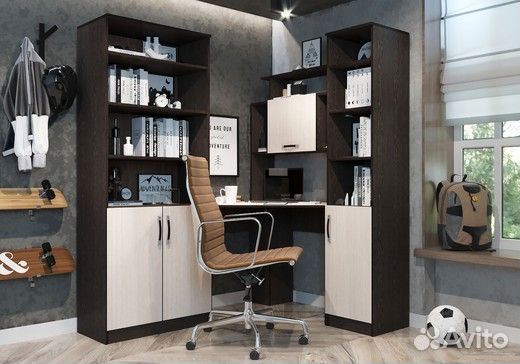 Стол угловой пкс-8 (стеллаж и пенал)