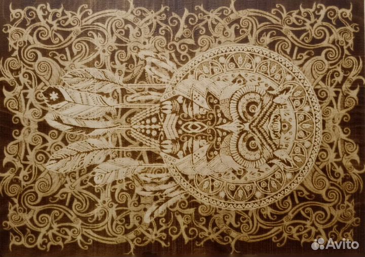 Картина выжженая