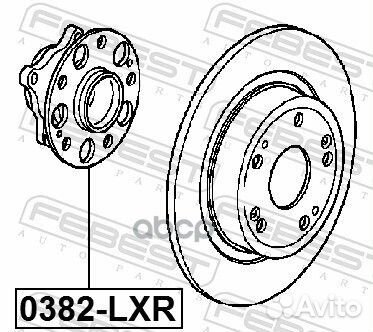 Ступица задняя honda accord CR1 2013-2014 febest