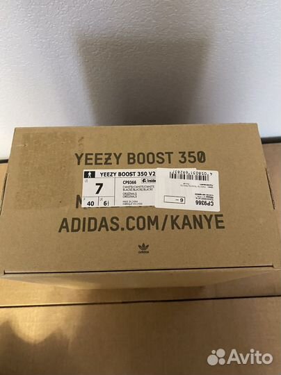 Б/У оригинал Adidas Yeezy Boost 350 v2 White 7us