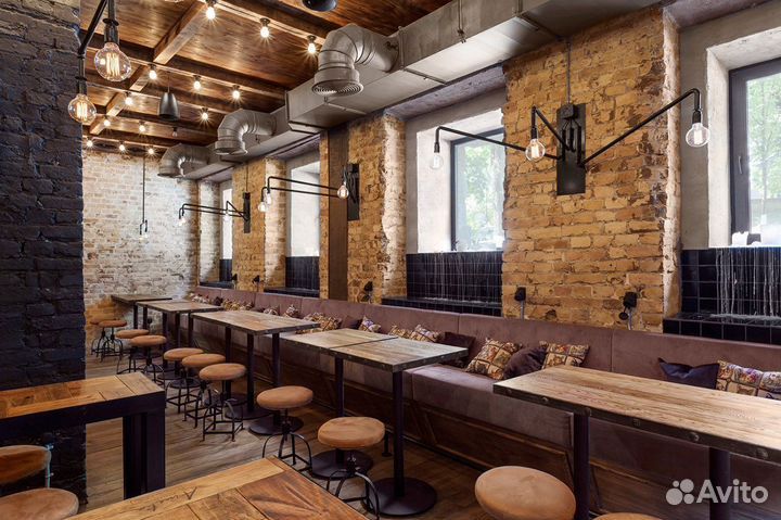 Барная стойка в стиле лофт