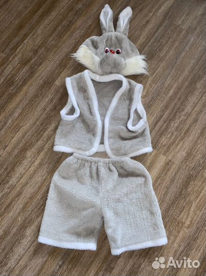 Детский карнавальный костюм зайчик (праздничный)