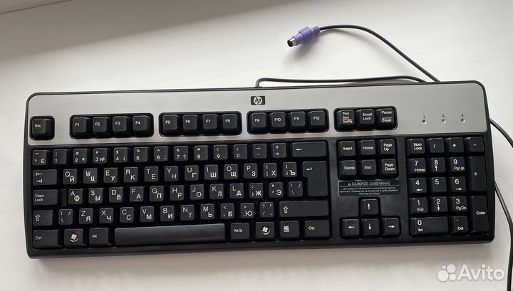 Клавиатура ps/2(usb) тихая, для офиса, работы