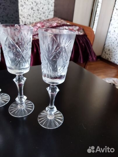 Фужеры хрустальные СССР