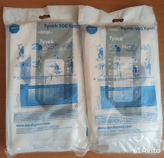 Комбинезон Tyvek 500 Xpert Dupont Тайвик L М