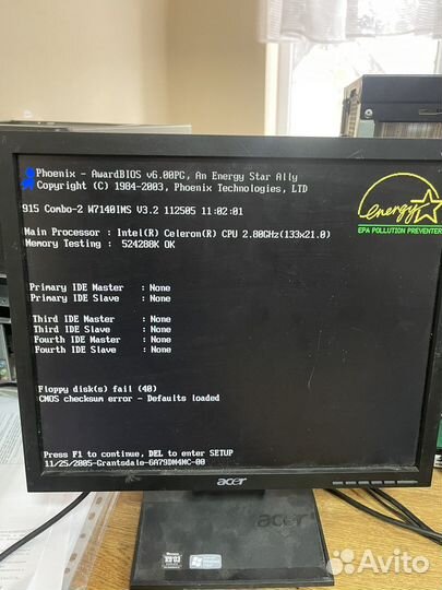 Монитор Acer v 173