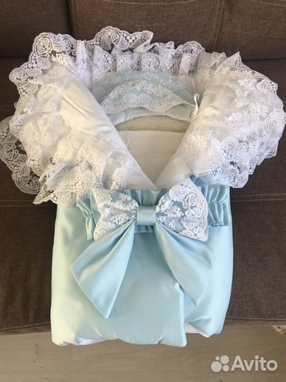 Одеяло на выписку с бантом