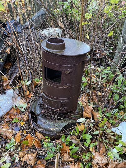 Печь буржуйка чугунная армейская