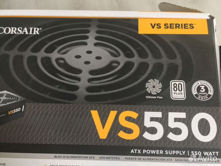 Блок питания corsair vs550