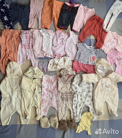 Вещи F&F, next пакетом на девочку 0-3 месяца