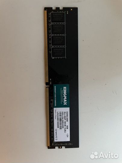 Оперативная память kingmax 2400mhz 8gb cl17