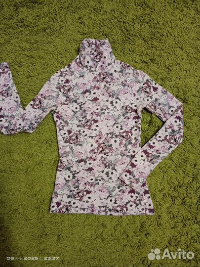 Утепленные брюки с водолазкой