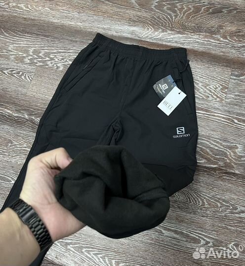 В наличии теплые штаны на флисе саломон