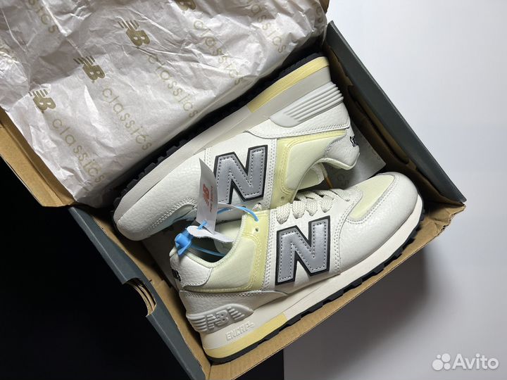 Кроссовки женские New Balance 574 натуральные