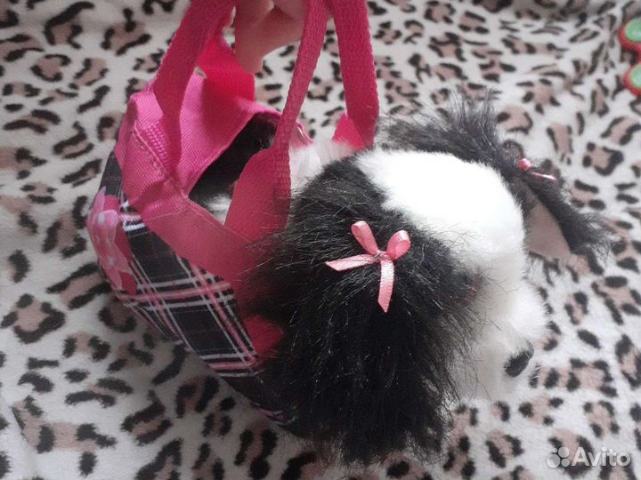 Игрушка мягкая. Собачка в сумочке