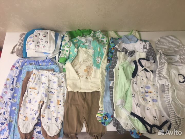 Детская одежда пакетом новая от 0 до 6 месяцев