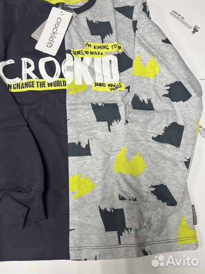 Новый джемпер свитшот для мальчика crockid 134