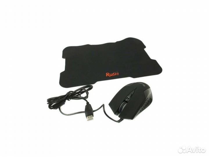 Мышь + коврик Smartbuy ONE rush SBM-726G-K