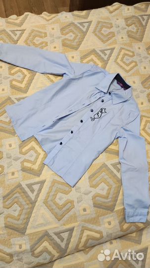 Блузка рубашка для девочки р.122