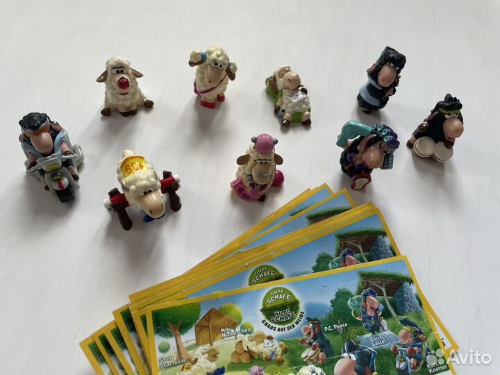 Киндеры серии овечки пожарные кузнечики единороги