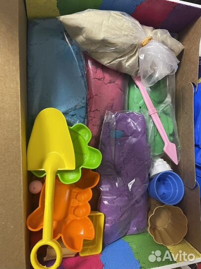 Кинетический песок с песочницей