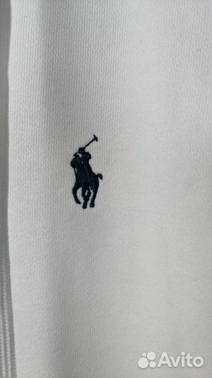 Зип худи ralph lauren в белом цвете