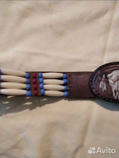 Мужской кожаный ремень ручной работы