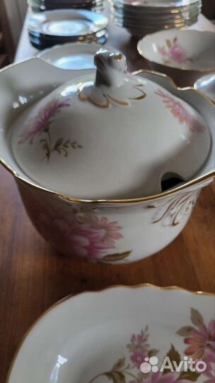 Столовый фарфоровый сервиз, Дулёво, СССР