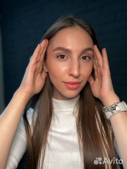 Брови ламинироване осветление окрашивание