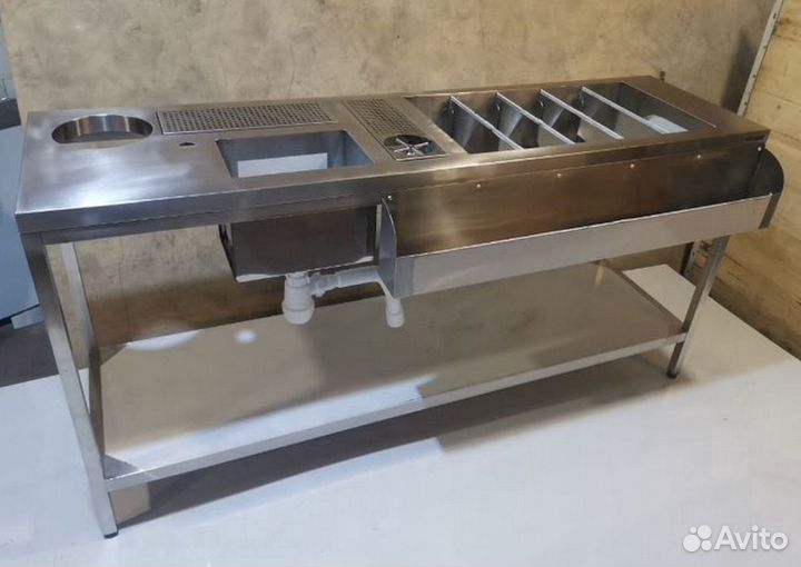 Барная станция из нержавеющей стали