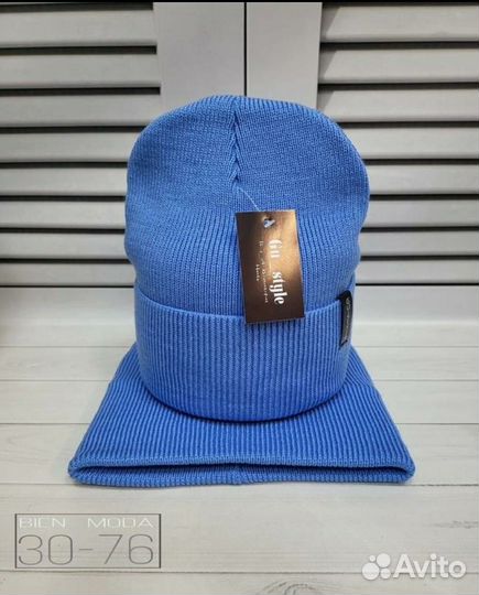 Комплект шапка и снуд