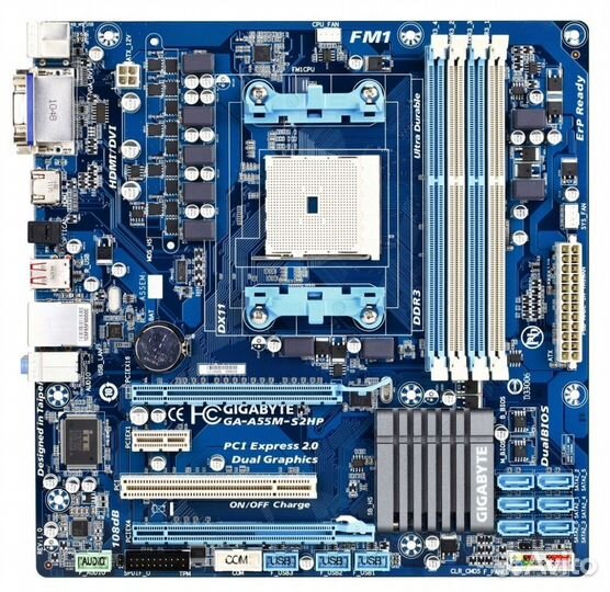 Motherboard GA-A55M-S2HP + Процессор AMD A6-3600 +