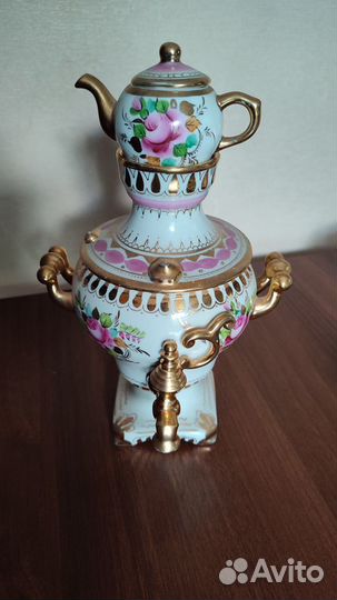 Самовар фарфоровый коллекционный 
