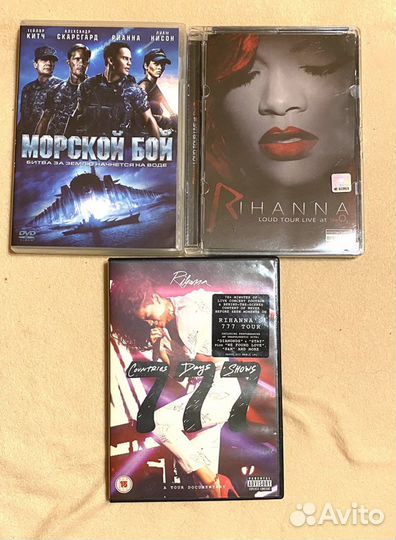 DVD диски Rihanna / 777 tour/ Loud tour