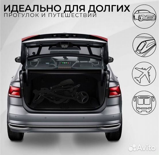 Всесезонная прогулочная коляска Sweet Baby