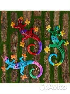Ящерица декоративная садовая фигурка