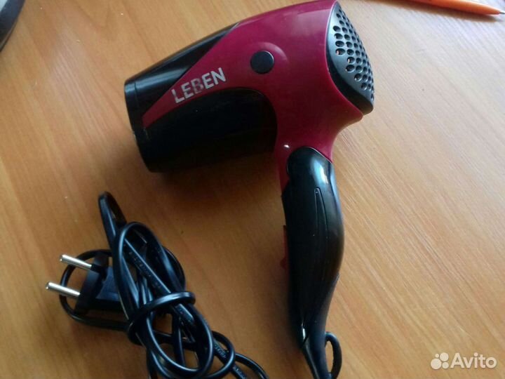 Leben фен для волос складной 1500Вт,220В,50Гц