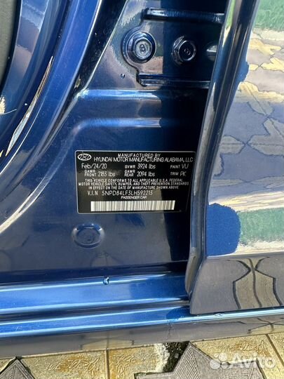 Hyundai Elantra 2.0 AT, 2020, 48 000 км