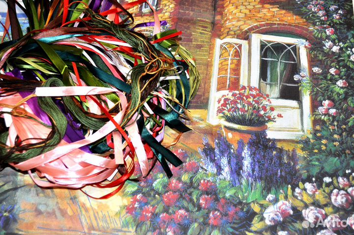 Вышивка лентами, набор для вышивания