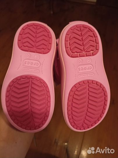 Утеплённые резиновые сапоги Crocs c10 и не только