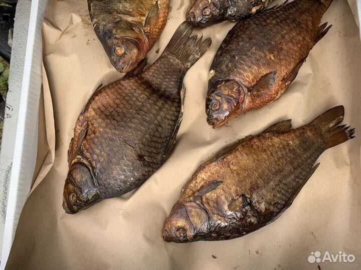 Карась горячего копчения