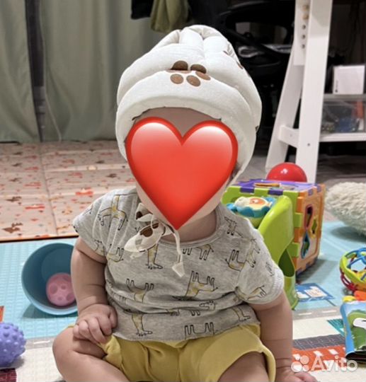 Шапка шлем для новорожденных