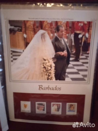 Альбом с марками свадьба принцессы Дианы 1982 г